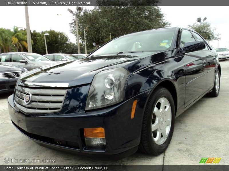 Blue Chip / Light Neutral 2004 Cadillac CTS Sedan