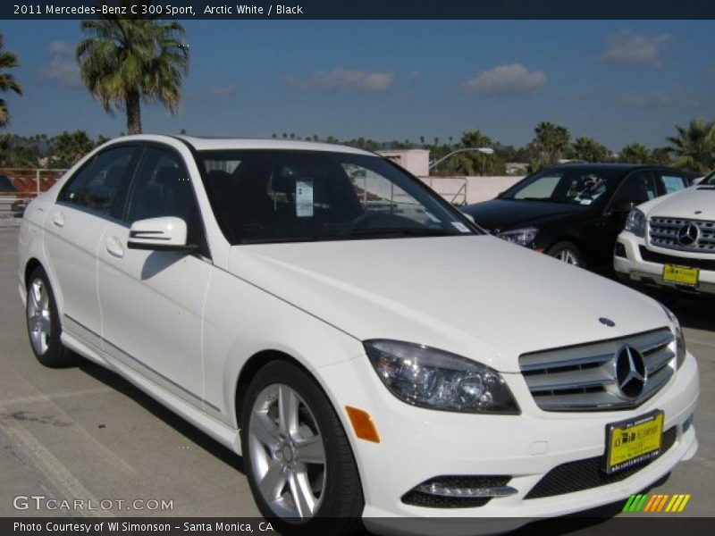 Arctic White / Black 2011 Mercedes-Benz C 300 Sport
