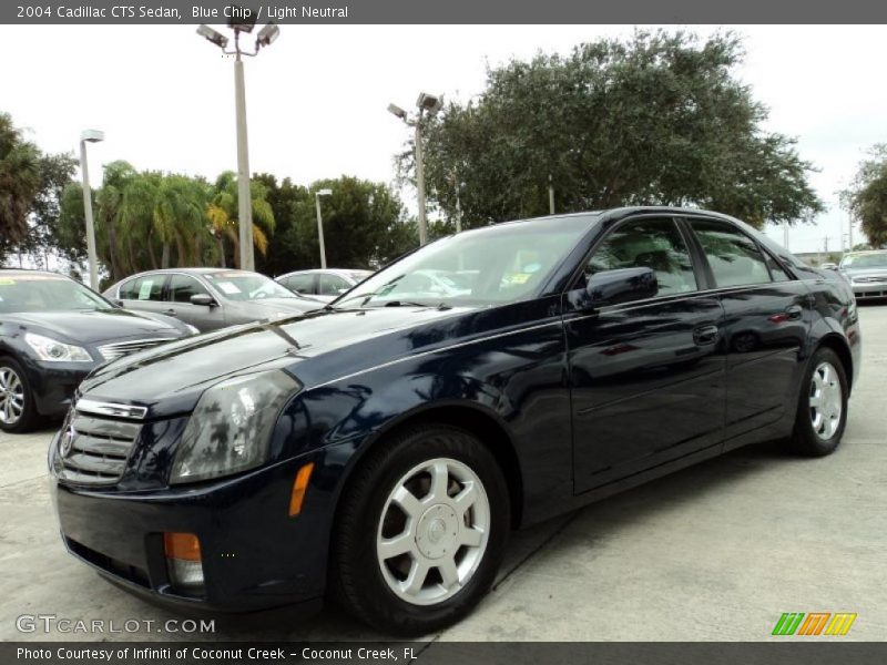 Blue Chip / Light Neutral 2004 Cadillac CTS Sedan