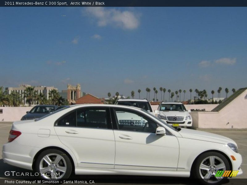 Arctic White / Black 2011 Mercedes-Benz C 300 Sport