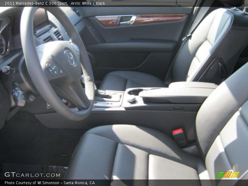 Arctic White / Black 2011 Mercedes-Benz C 300 Sport
