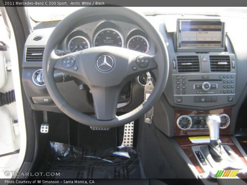 Arctic White / Black 2011 Mercedes-Benz C 300 Sport