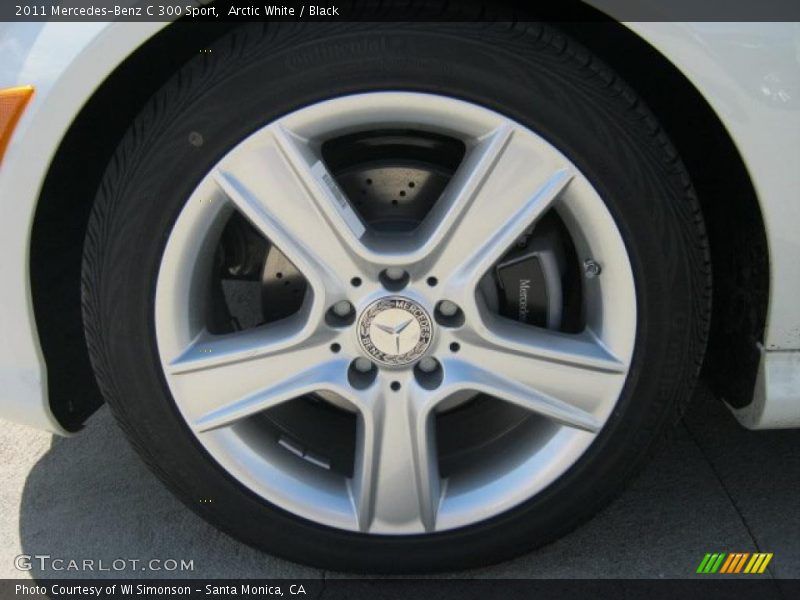Arctic White / Black 2011 Mercedes-Benz C 300 Sport