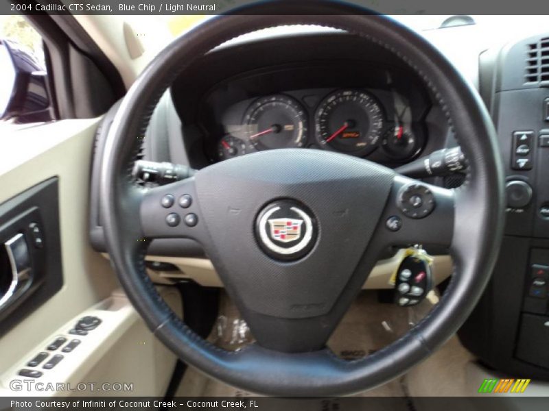 Blue Chip / Light Neutral 2004 Cadillac CTS Sedan
