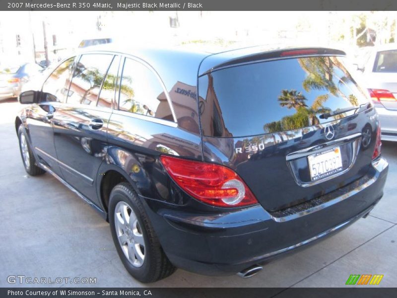 Majestic Black Metallic / Black 2007 Mercedes-Benz R 350 4Matic