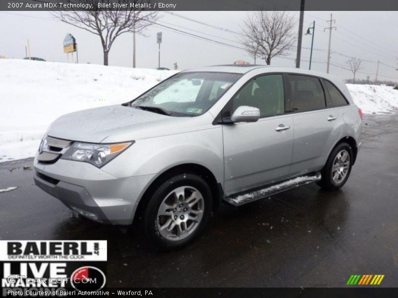 Billet Silver Metallic / Ebony 2007 Acura MDX Technology