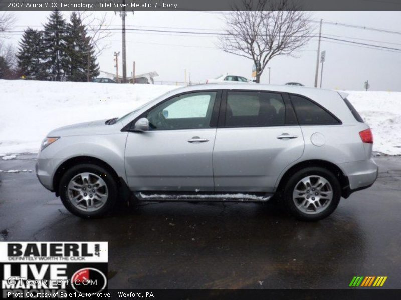 Billet Silver Metallic / Ebony 2007 Acura MDX Technology