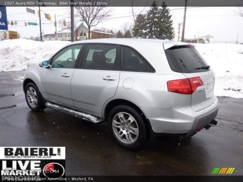 Billet Silver Metallic / Ebony 2007 Acura MDX Technology