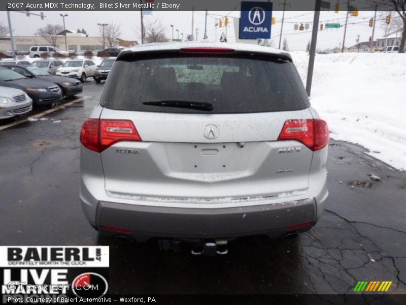 Billet Silver Metallic / Ebony 2007 Acura MDX Technology