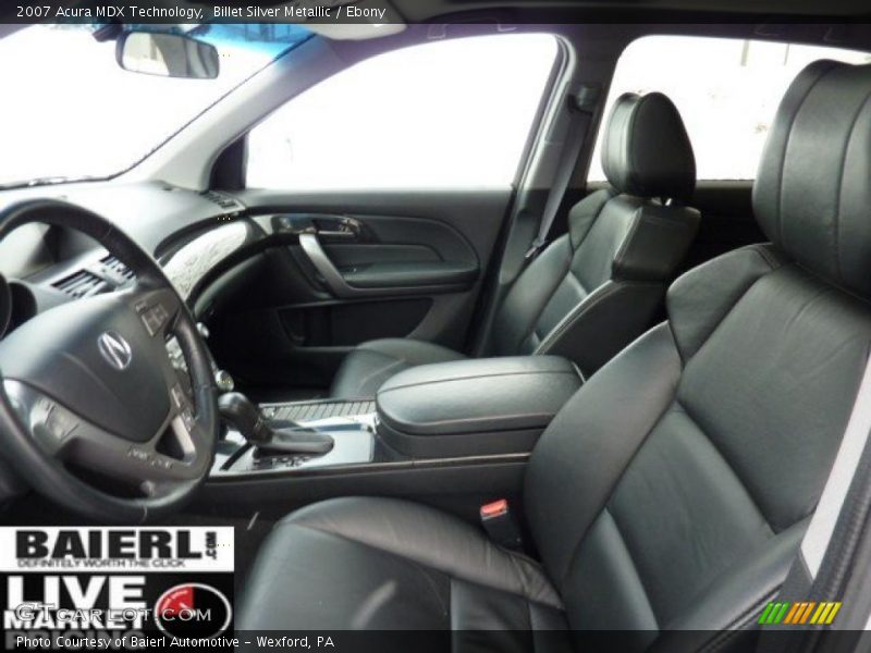 Billet Silver Metallic / Ebony 2007 Acura MDX Technology