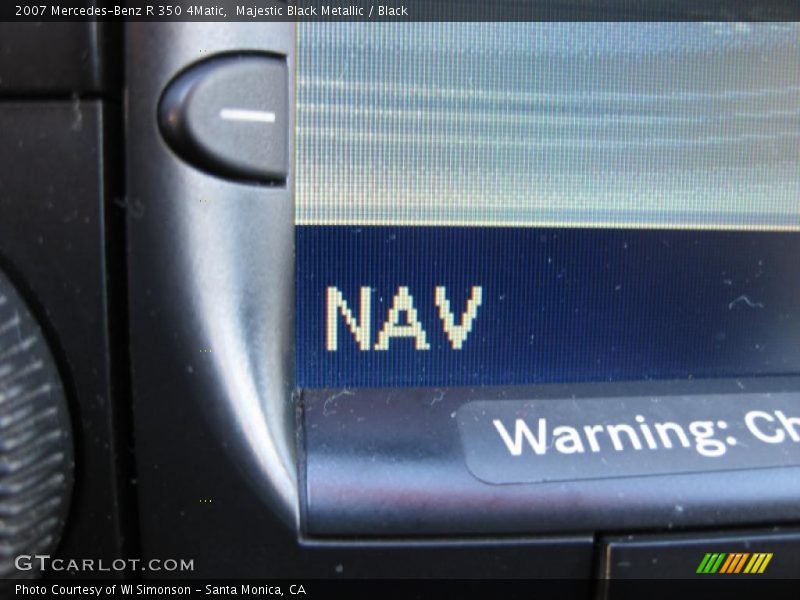 Majestic Black Metallic / Black 2007 Mercedes-Benz R 350 4Matic