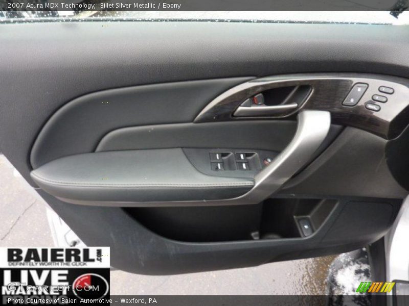 Billet Silver Metallic / Ebony 2007 Acura MDX Technology