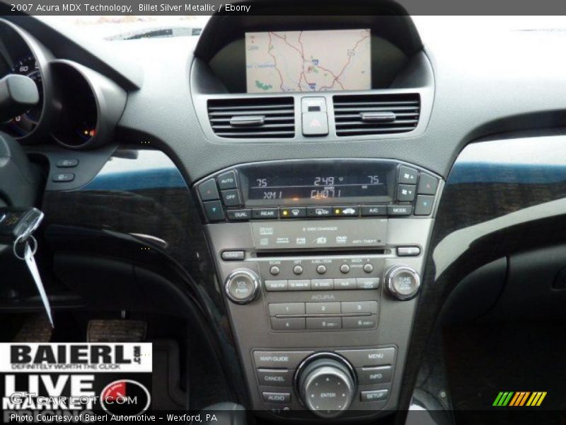Billet Silver Metallic / Ebony 2007 Acura MDX Technology