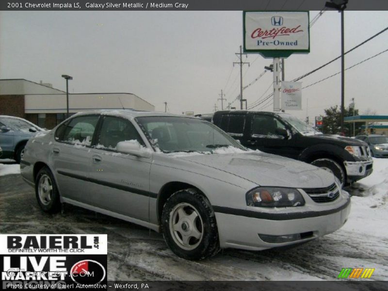 Galaxy Silver Metallic / Medium Gray 2001 Chevrolet Impala LS