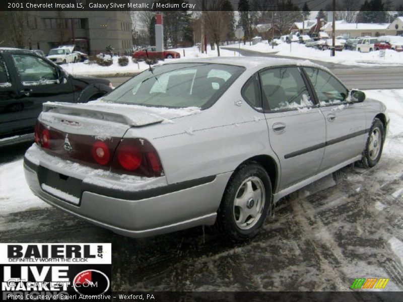 Galaxy Silver Metallic / Medium Gray 2001 Chevrolet Impala LS