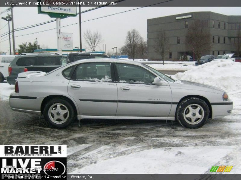 Galaxy Silver Metallic / Medium Gray 2001 Chevrolet Impala LS