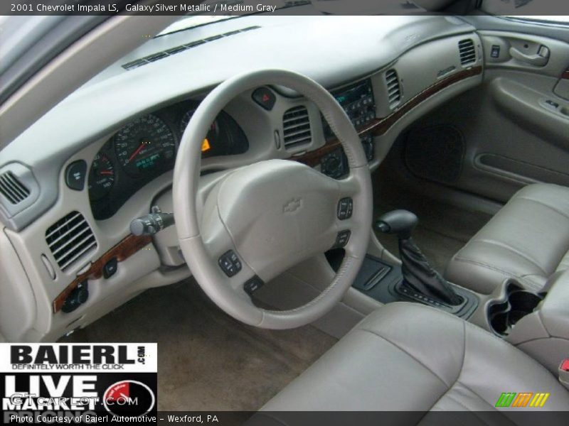 Galaxy Silver Metallic / Medium Gray 2001 Chevrolet Impala LS