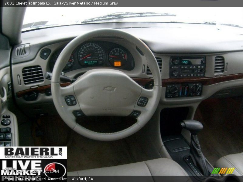 Galaxy Silver Metallic / Medium Gray 2001 Chevrolet Impala LS