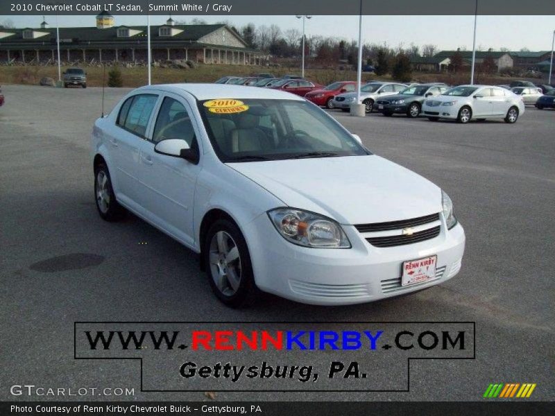 Summit White / Gray 2010 Chevrolet Cobalt LT Sedan