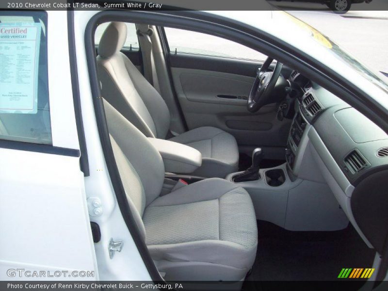 Summit White / Gray 2010 Chevrolet Cobalt LT Sedan