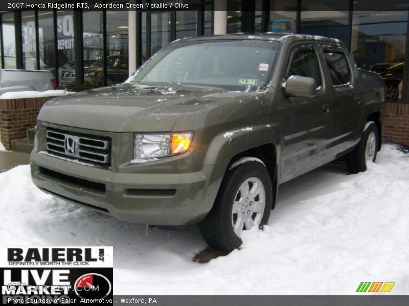 Aberdeen Green Metallic / Olive 2007 Honda Ridgeline RTS