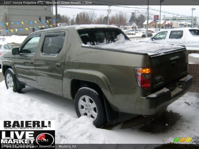 Aberdeen Green Metallic / Olive 2007 Honda Ridgeline RTS