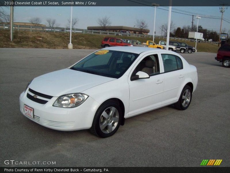 Summit White / Gray 2010 Chevrolet Cobalt LT Sedan