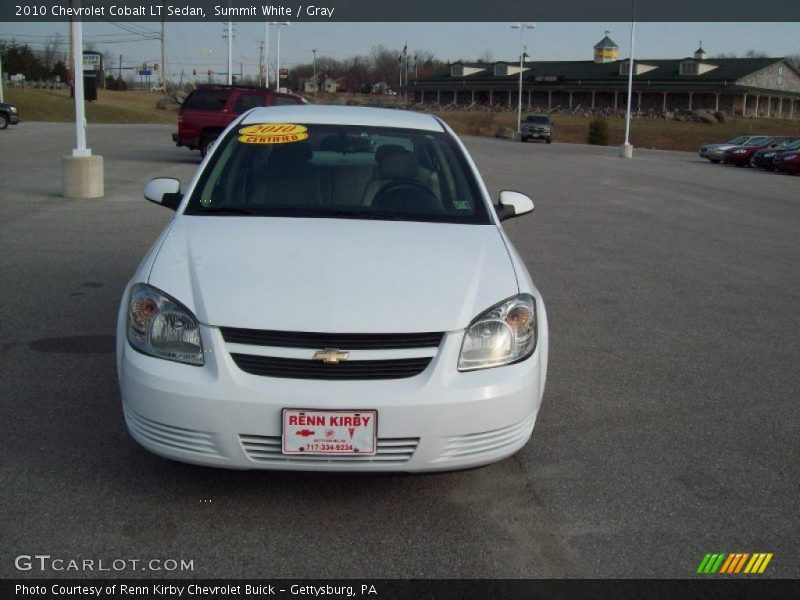 Summit White / Gray 2010 Chevrolet Cobalt LT Sedan