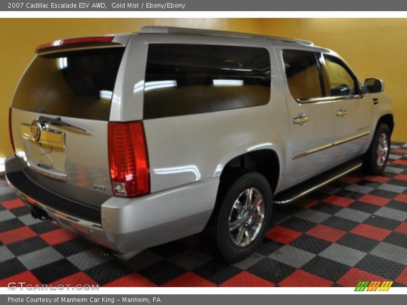 Gold Mist / Ebony/Ebony 2007 Cadillac Escalade ESV AWD