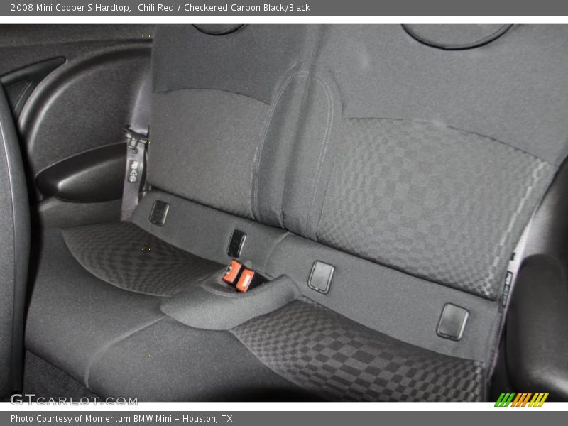 Chili Red / Checkered Carbon Black/Black 2008 Mini Cooper S Hardtop