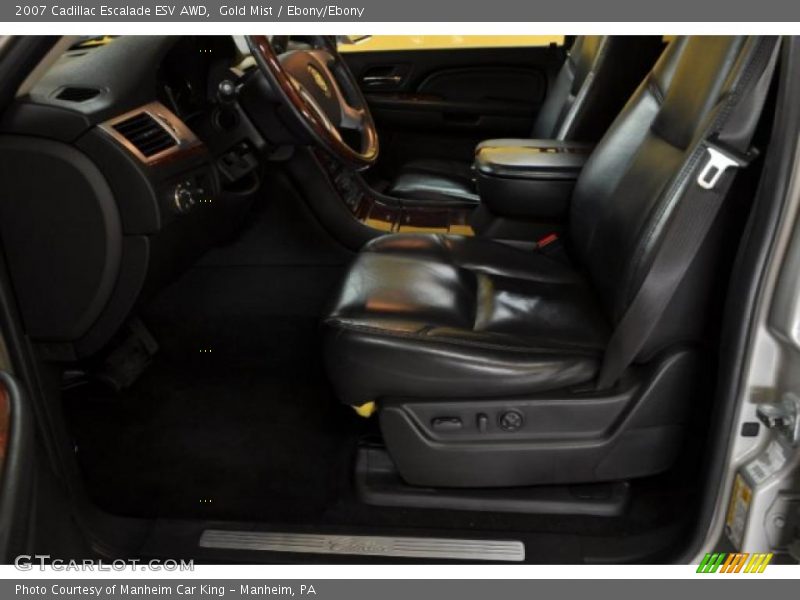 Gold Mist / Ebony/Ebony 2007 Cadillac Escalade ESV AWD