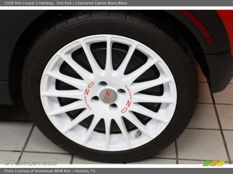 Chili Red / Checkered Carbon Black/Black 2008 Mini Cooper S Hardtop