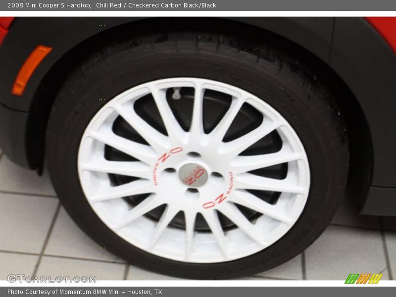 Chili Red / Checkered Carbon Black/Black 2008 Mini Cooper S Hardtop
