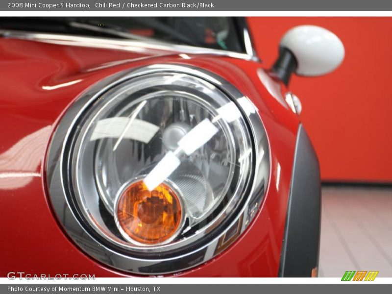 Chili Red / Checkered Carbon Black/Black 2008 Mini Cooper S Hardtop