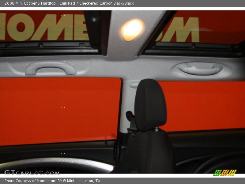 Chili Red / Checkered Carbon Black/Black 2008 Mini Cooper S Hardtop