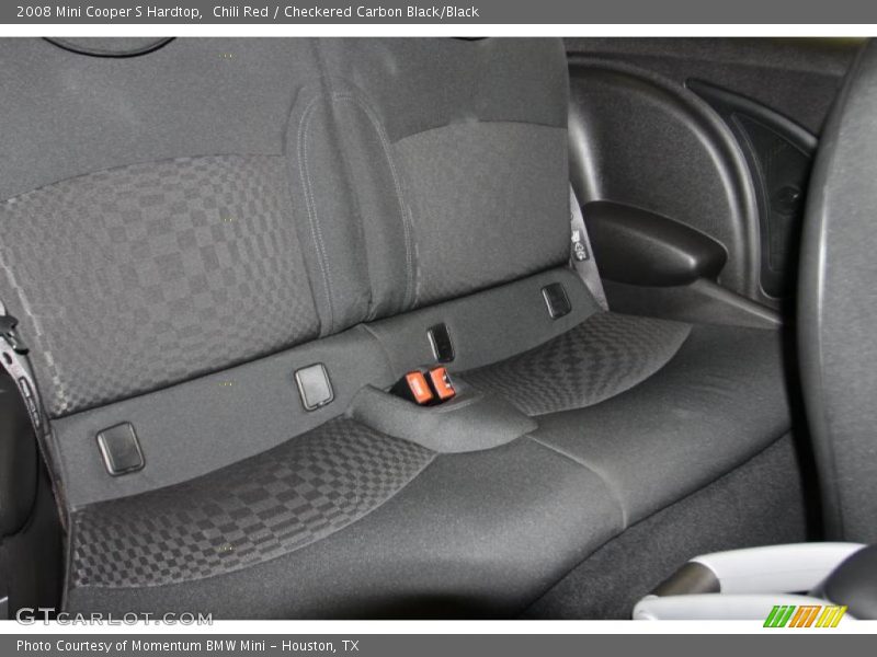 Chili Red / Checkered Carbon Black/Black 2008 Mini Cooper S Hardtop
