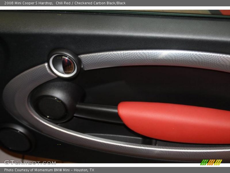 Chili Red / Checkered Carbon Black/Black 2008 Mini Cooper S Hardtop
