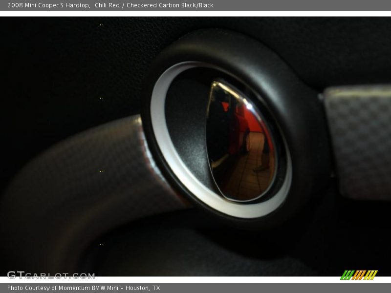 Chili Red / Checkered Carbon Black/Black 2008 Mini Cooper S Hardtop