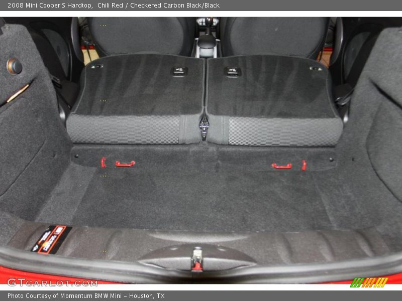 Chili Red / Checkered Carbon Black/Black 2008 Mini Cooper S Hardtop