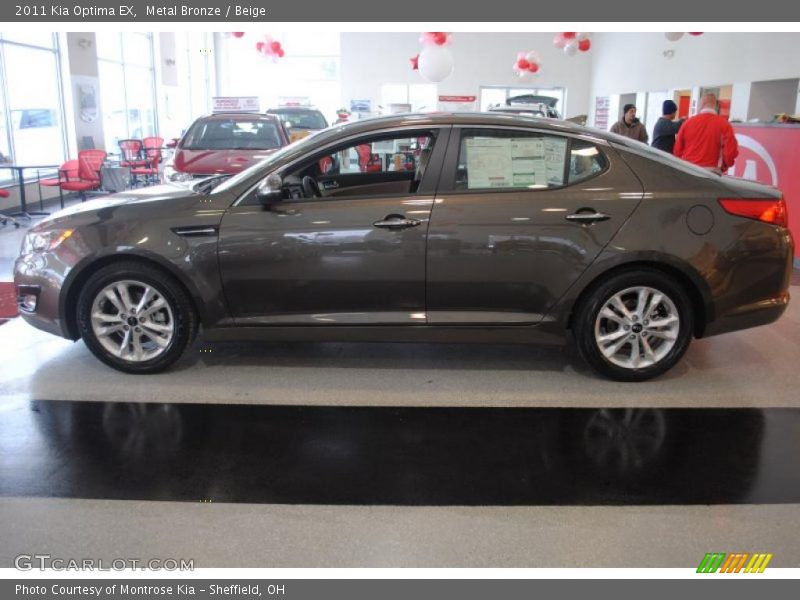 Metal Bronze / Beige 2011 Kia Optima EX