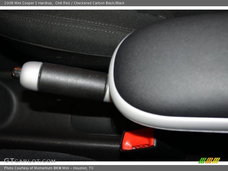 Chili Red / Checkered Carbon Black/Black 2008 Mini Cooper S Hardtop