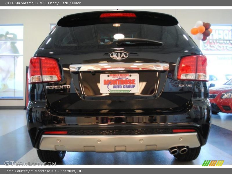 Ebony Black / Black 2011 Kia Sorento SX V6