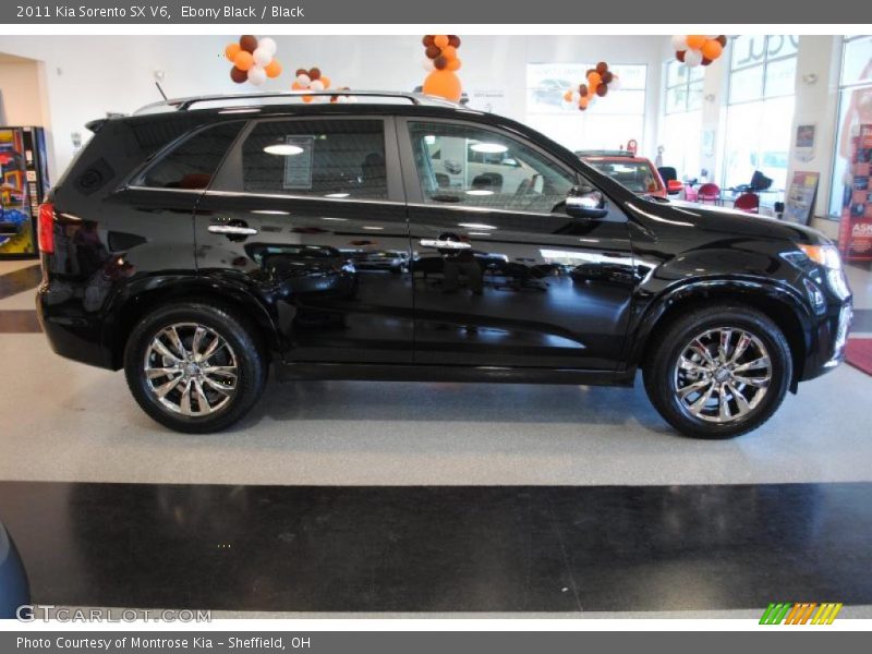 Ebony Black / Black 2011 Kia Sorento SX V6