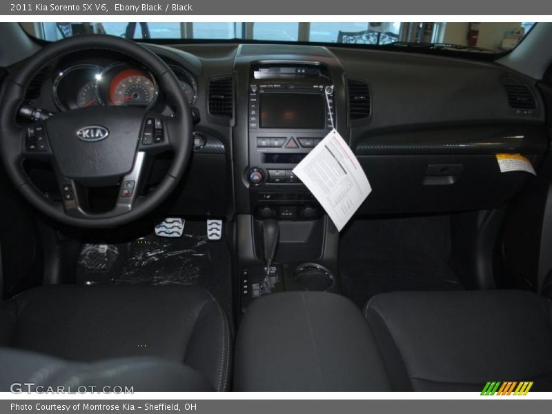 Ebony Black / Black 2011 Kia Sorento SX V6