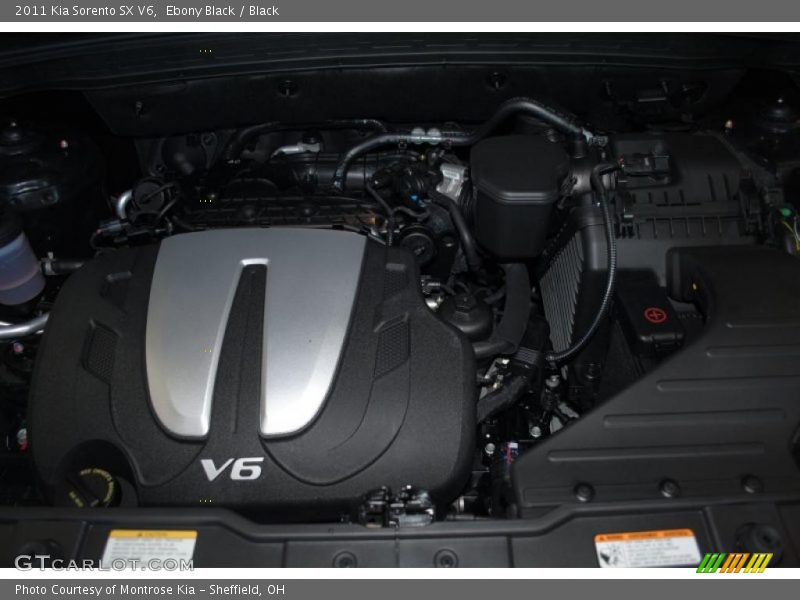 Ebony Black / Black 2011 Kia Sorento SX V6