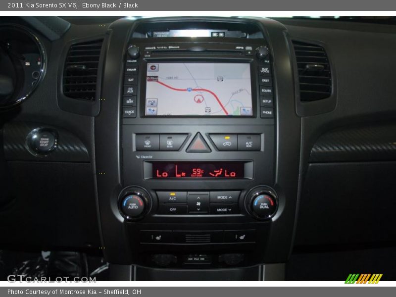 Ebony Black / Black 2011 Kia Sorento SX V6
