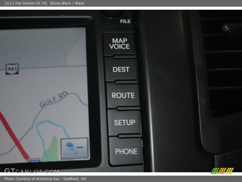 Ebony Black / Black 2011 Kia Sorento SX V6