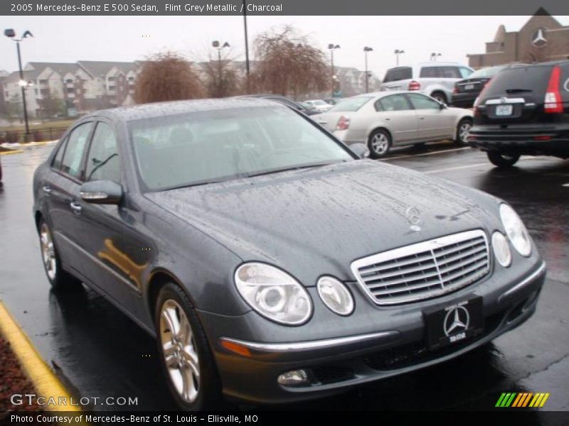 Flint Grey Metallic / Charcoal 2005 Mercedes-Benz E 500 Sedan