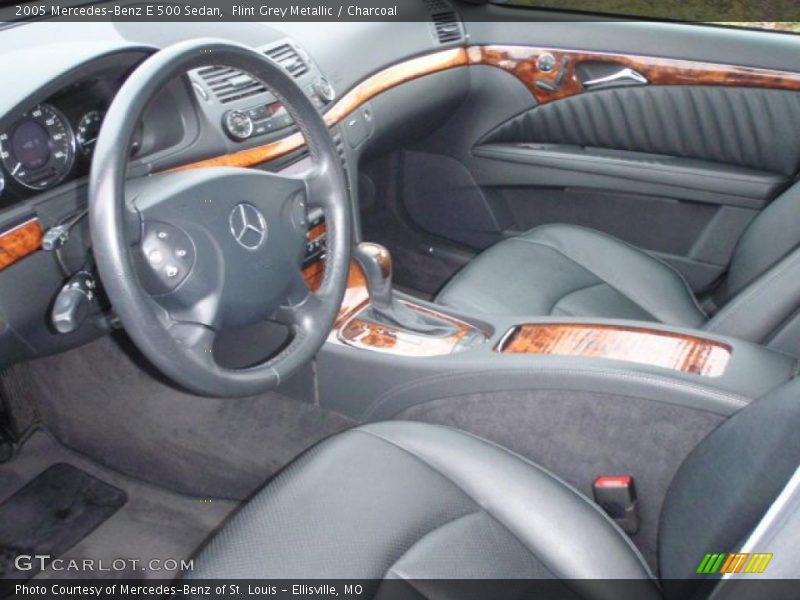Flint Grey Metallic / Charcoal 2005 Mercedes-Benz E 500 Sedan