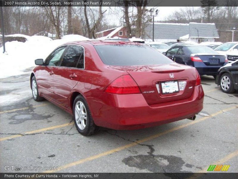 Moroccan Red Pearl / Ivory 2007 Honda Accord EX-L Sedan